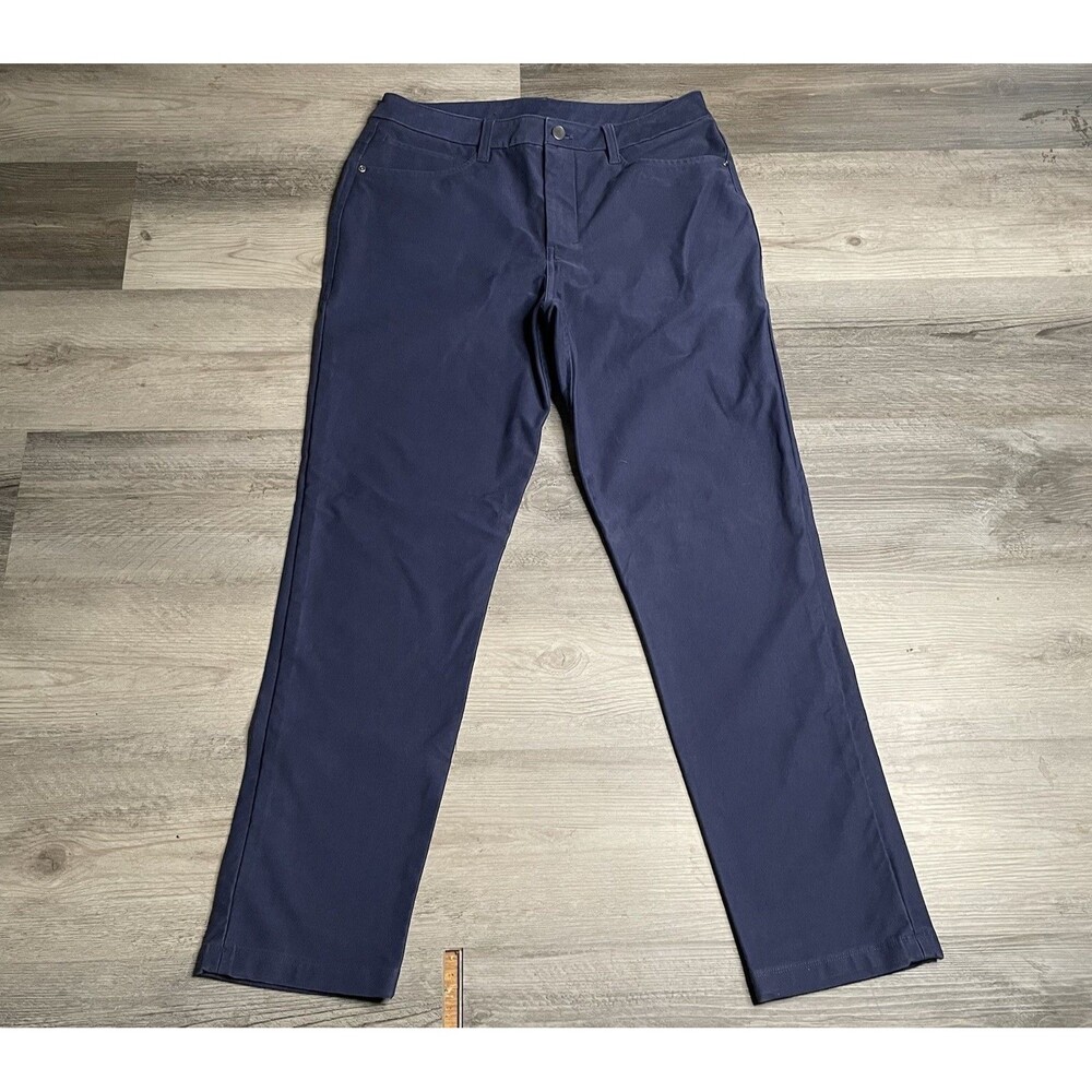 Lululemon Men's ABC Slim Fit Pants 31x30 Navy Blue Warpstreme Golf Casual